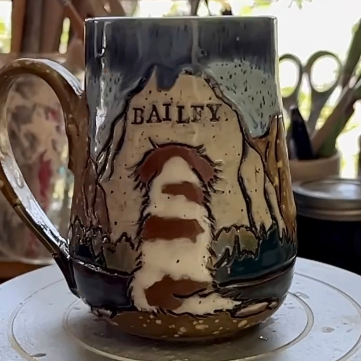 Custom Dog Silhouette Mug