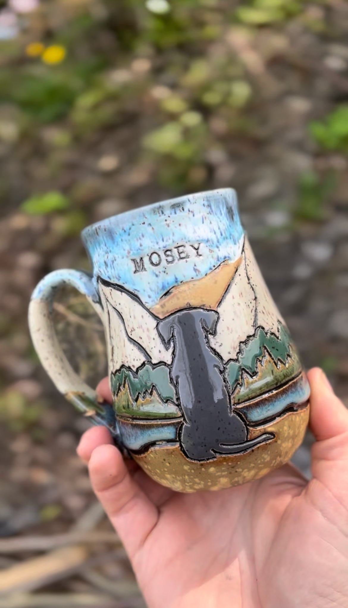 Custom Dog Silhouette Mug