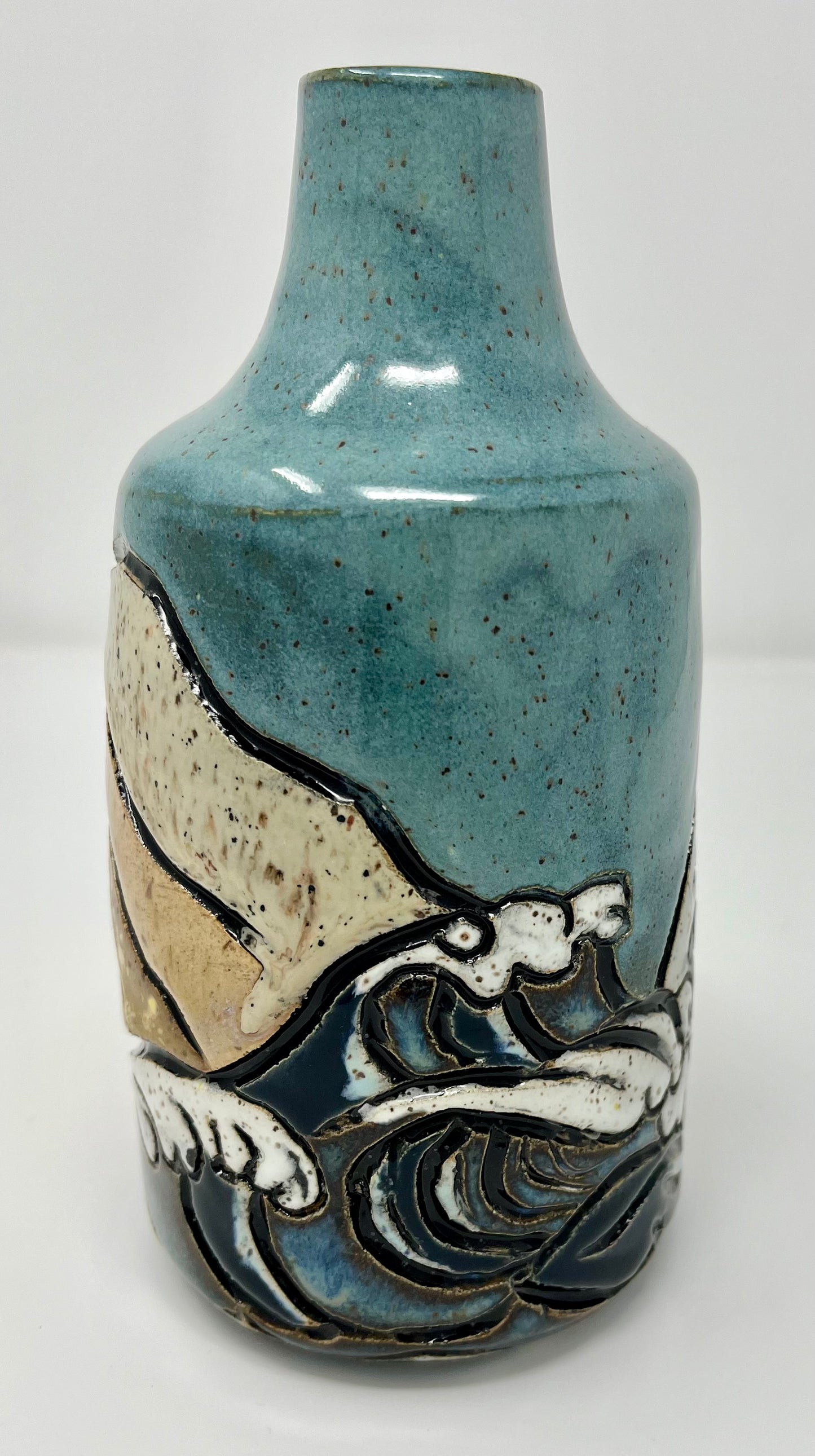 Mountain Meets Ocean Vase