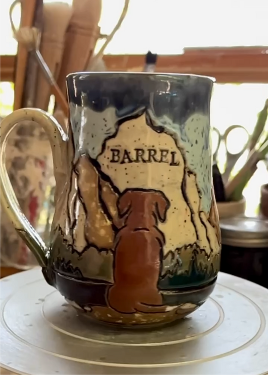 Custom Dog Silhouette Mug